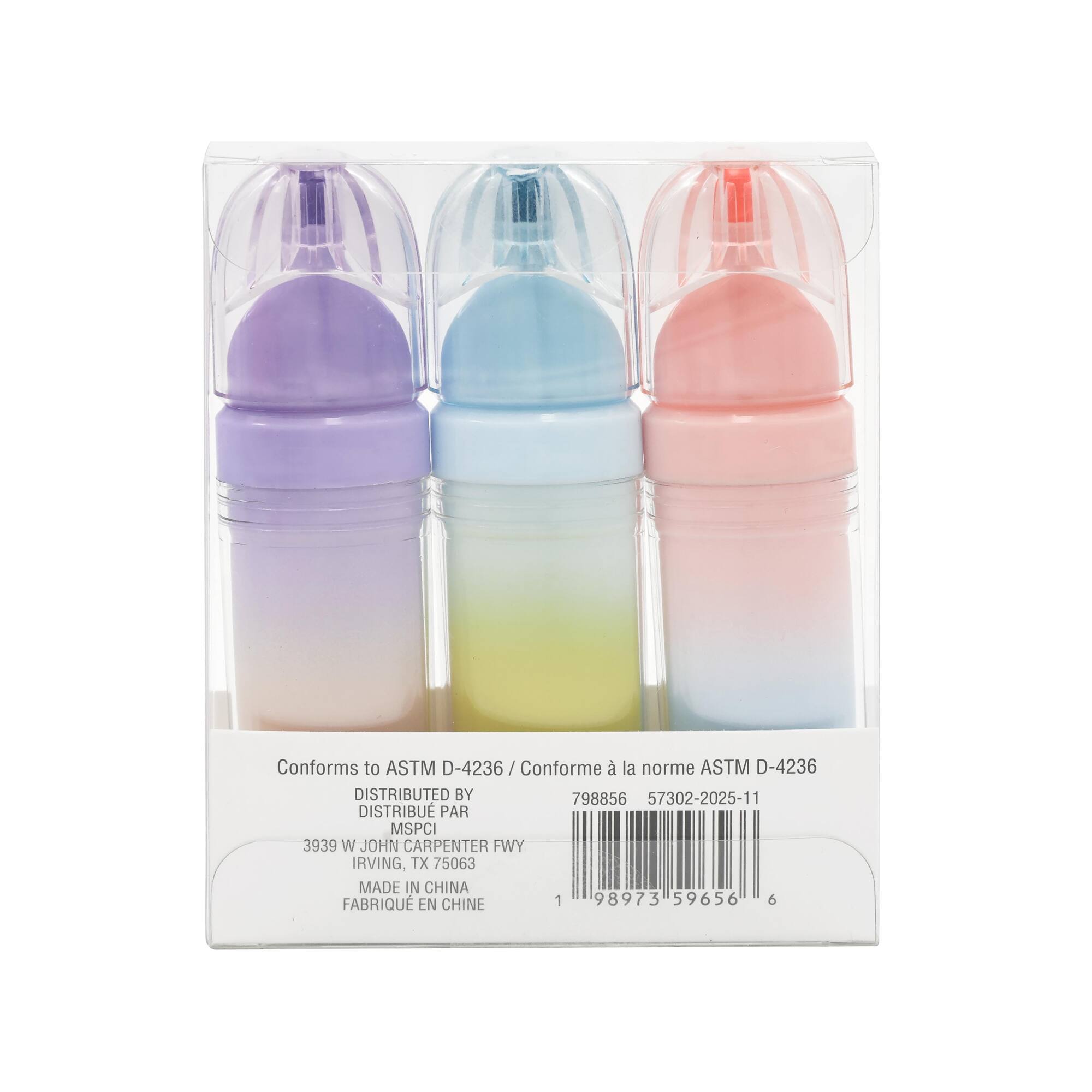 Pink, Blue & Purple Highlighter Set by Fab Finds